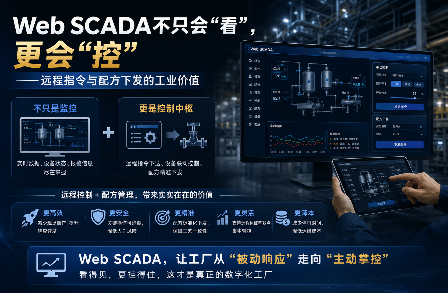 Web SCADA不只会“看”，更会“控”